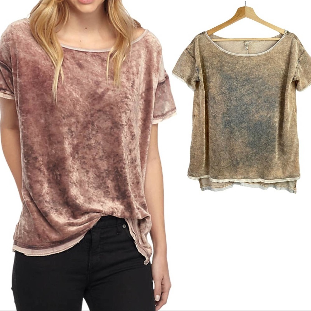 Free People | Oversized Velvet Doran Washed Tee